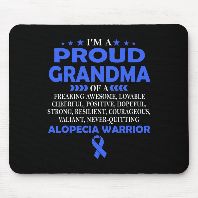Ich bin stolz auf die Oma des Kriegers von Alopezi Mousepad (Vorne)