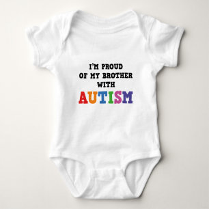 Ich bin stolz auf meinen Bruder mit Autismus Baby Strampler