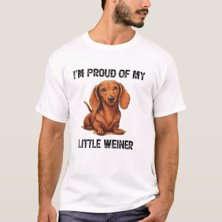 Ich bin stolz auf meinen kleinen Weiner Funny Dack T-Shirt