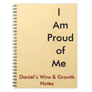 Ich bin stolz auf mich, Custom emotivity Journal Notizblock