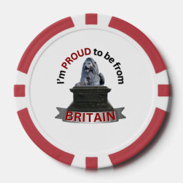 Ich bin stolz, aus Großbritannien zu kommen Pokerchips