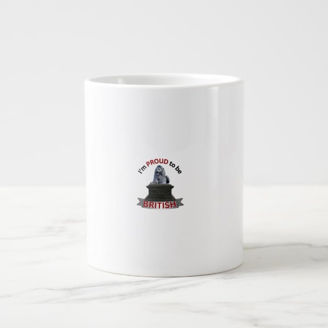 Ich bin stolz, Brite zu sein Jumbo-Tasse (Vorderseite)