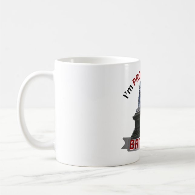 Ich bin stolz, Brite zu sein Kaffeetasse (Links)