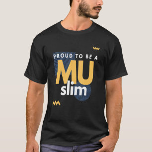 Ich bin stolz darauf, ein muslimisches T-Shirt glü