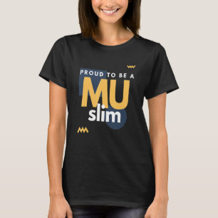 Ich bin stolz darauf, ein muslimisches T-Shirt glü