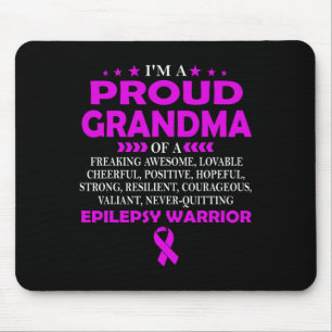 Ich bin stolz Oma des Epilepsie-Kriegers Mousepad