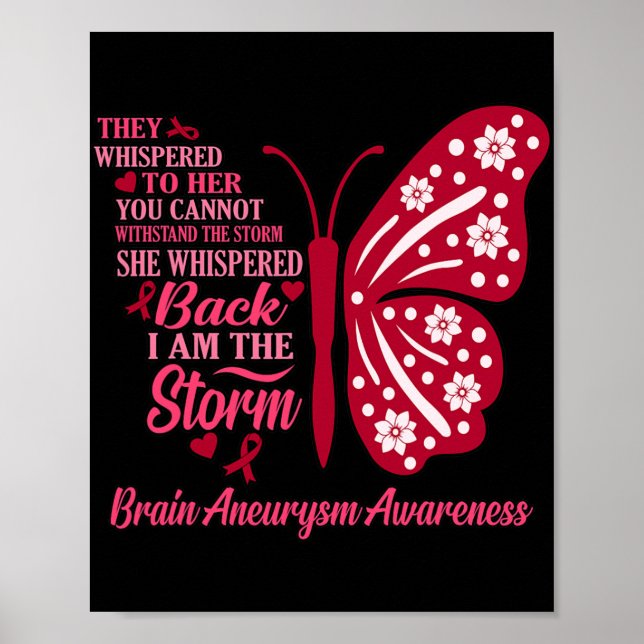 Ich bin Storm Brain Aneurysm Bewusstseinsbildung M Poster (Vorne)
