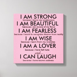 ICH BIN STRONG Poster Leinwanddruck