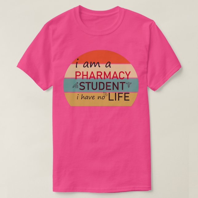 Ich bin Student einer Apotheke und habe kein leben T-Shirt (Design vorne)