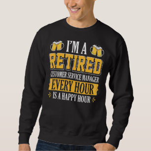 Ich bin stündlich ein ehrenamtlicher Kundenservice Sweatshirt