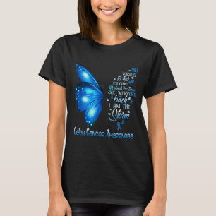 Ich bin Sturm-Darmkrebs-Bewusstseins-Schmetterling T-Shirt