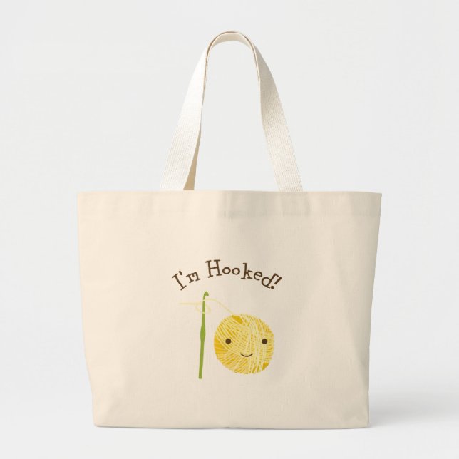 Ich bin süchtig! jumbo stoffbeutel (Vorne)