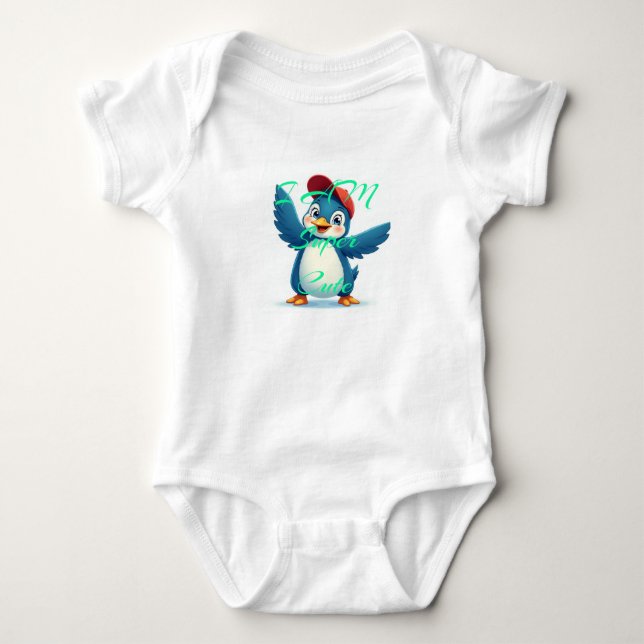 Ich bin super niedlich! Adorable Baby Boy Kleidung Baby Strampler (Vorderseite)
