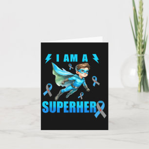Ich bin Superheld Typ 1 Diabetes Awareness T1d Boy Karte