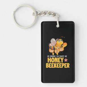 Ich bin süß als Honigbienenhalter Schlüsselanhänger