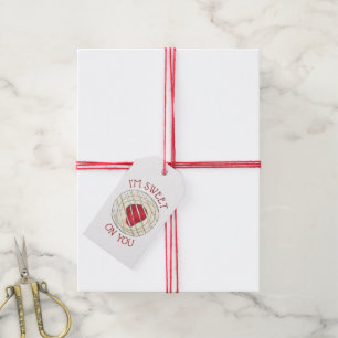 Ich bin süß auf dich Kirsch-Dänisch-Gebäck Foodie Geschenkanhänger
