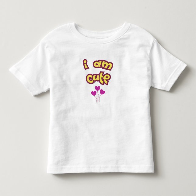 Ich bin süß kleinkind t-shirt (Vorderseite)