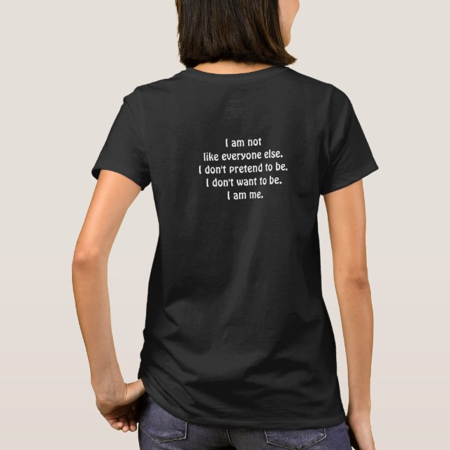Ich bin T - Shirt (Rückseite)