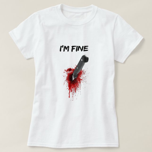 Ich bin T - Shirt Copy für feine Blüten (Rückseite (Design vorne)