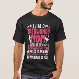 Ich bin Taekwondo Mama Stolz Familie Kämpfer Mutte T-Shirt