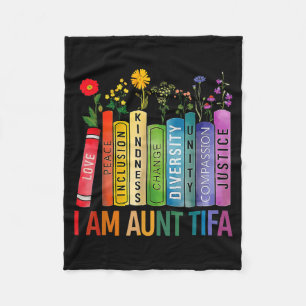 Ich bin Tante Tifa Blumen Blumen Tante Tifa Lustig Fleecedecke