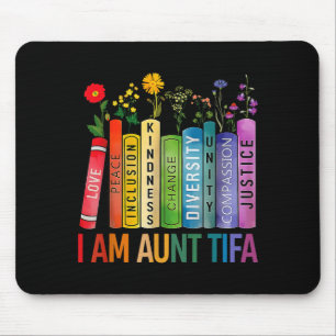 Ich bin Tante Tifa Blumen Blumen Tante Tifa Lustig Mousepad