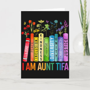 Ich bin Tante Tifa Menschenrechte Floral Frauen Mä Karte