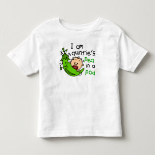 Ich bin Tantentennis Pea in einem Pod Kleinkind T-shirt