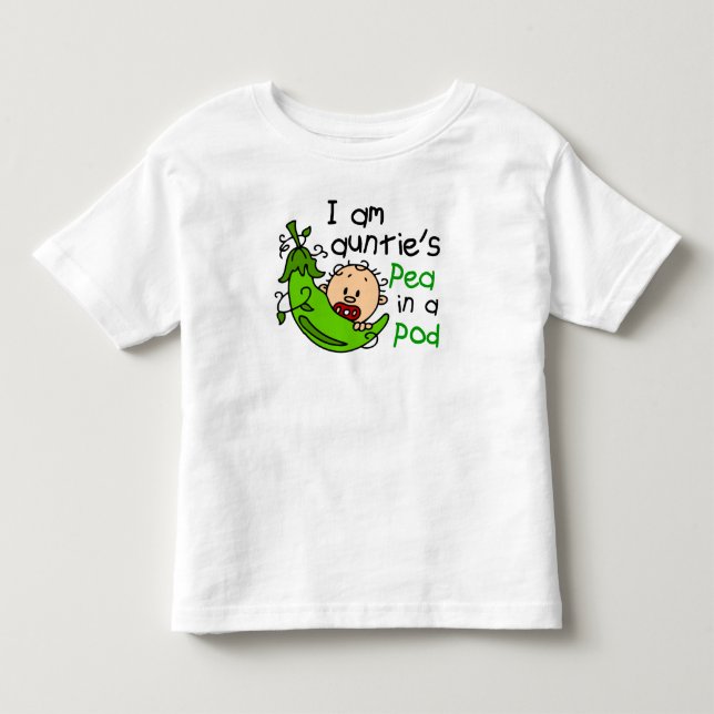 Ich bin Tantentennis Pea in einem Pod Kleinkind T-shirt (Vorderseite)
