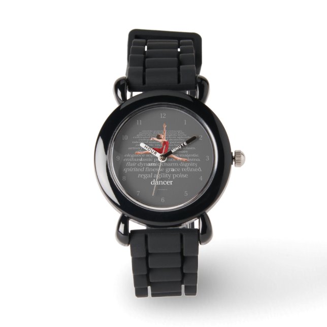 Ich bin Tänzerin Armbanduhr (Vorderseite)