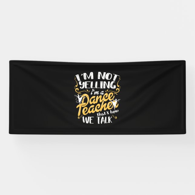 Ich bin Tanzlehrer Banner (Horizontal)