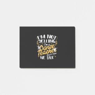 Ich bin Tanzlehrer Post-it Klebezettel