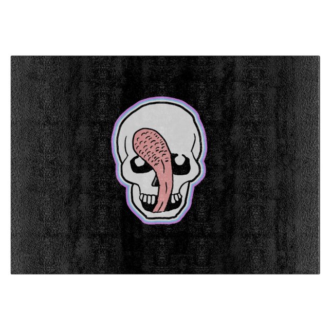 Ich bin Tasty Skull  Schneidebrett (Vorderseite)