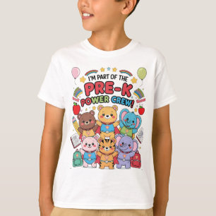 "Ich bin Teil der Pre-K Power-Crew!" – Kinder T-Shirt