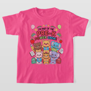 "Ich bin Teil der Pre-K Power-Crew!" – Kinder T-Shirt