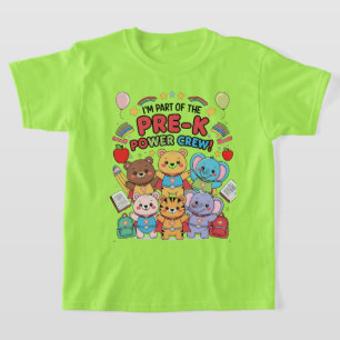 "Ich bin Teil der Pre-K Power Crew!" - Kinder T-Shirt
