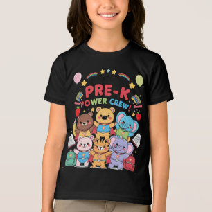 "Ich bin Teil der Pre-K Power-Crew!" – Kinder Tri-Blend Shirt