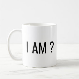 ICH BIN Text Kaffeetasse