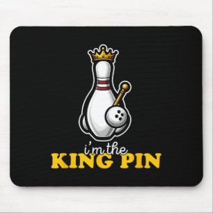 Ich bin The King Button Niedlich Kawaii Bowling Bu Mousepad