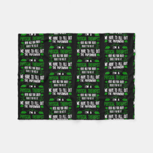 Ich bin Therapeutin  Fleecedecke