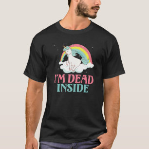 Ich bin tot in Einhorn T-Shirt