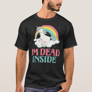 Ich bin tot in Einhorn T-Shirt
