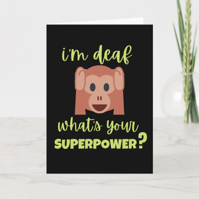 Ich bin tot, was deine Supermacht ist Karte (Vorderseite)