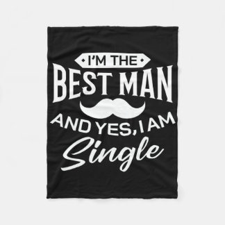 Ich bin Trauzeuge Hochzeit Trauzeuge Funny Bridal Fleecedecke