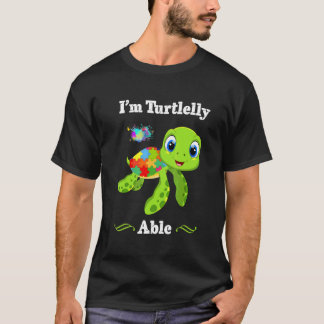 Ich bin Turtlellig Autismus-Bewusstsein T-Shirt
