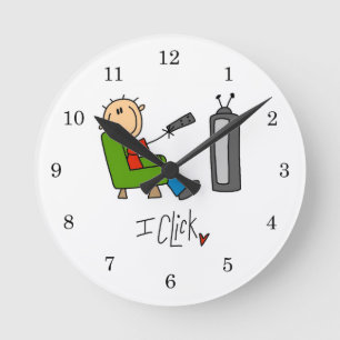 Ich bin TV-Süchtiger Runde Wanduhr