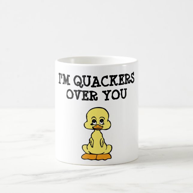 "ICH BIN ÜBER DICH" DUCK KAFFEETASSE (Mittel)