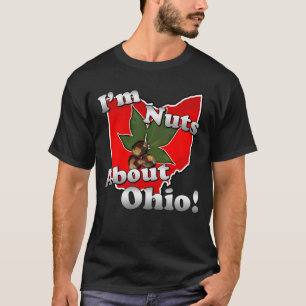 Ich bin über Ohio, lustige rote Rosskastanien-Nus T-Shirt