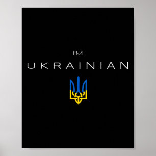 Ich bin Ukrainer - Ich bin aus der Ukraine Dreizac Poster