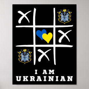 Ich bin Ukrainer Unterstütze Ukraine Ukraine Hilfe Poster
